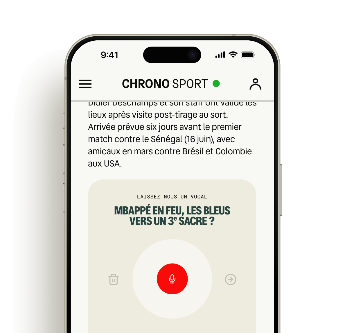 Aperçu du lecteur Odiio